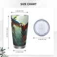 thumbnail image 4 of KLL Flying Parrots In Jungle Print 40oz Stainless Steel Insulated Car Cup with Spillproof Lid - Keep Your Drink Hot or Cold on the Go-Without Straw, 4 of 8