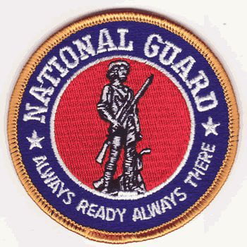 patch National Guard corona embroidered rare 