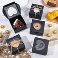 thumbnail image 5 of 20Pcs Square Kraft Bakery Packaging Boxes Black Muffin Gift Boxes with 1 Bundle Jute String, 5 of 8