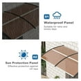 thumbnail image 5 of Window Awning 39.4x39.4", Polycarbonate Door Canopy - Rain Sun Protection, 5 of 9