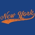 thumbnail image 3 of New York Baseball Script - Hometown Pride, Pitcher Long Sleeve T Shirt - Large - Royal, 3 of 6