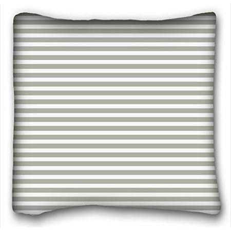 Striped Couch WinHome Pastel Gray Modern Striped Pillow Case Throw Pillow Case Cases Cover Cushion Covers Sofa Size 18x18 Inches Two Side ()