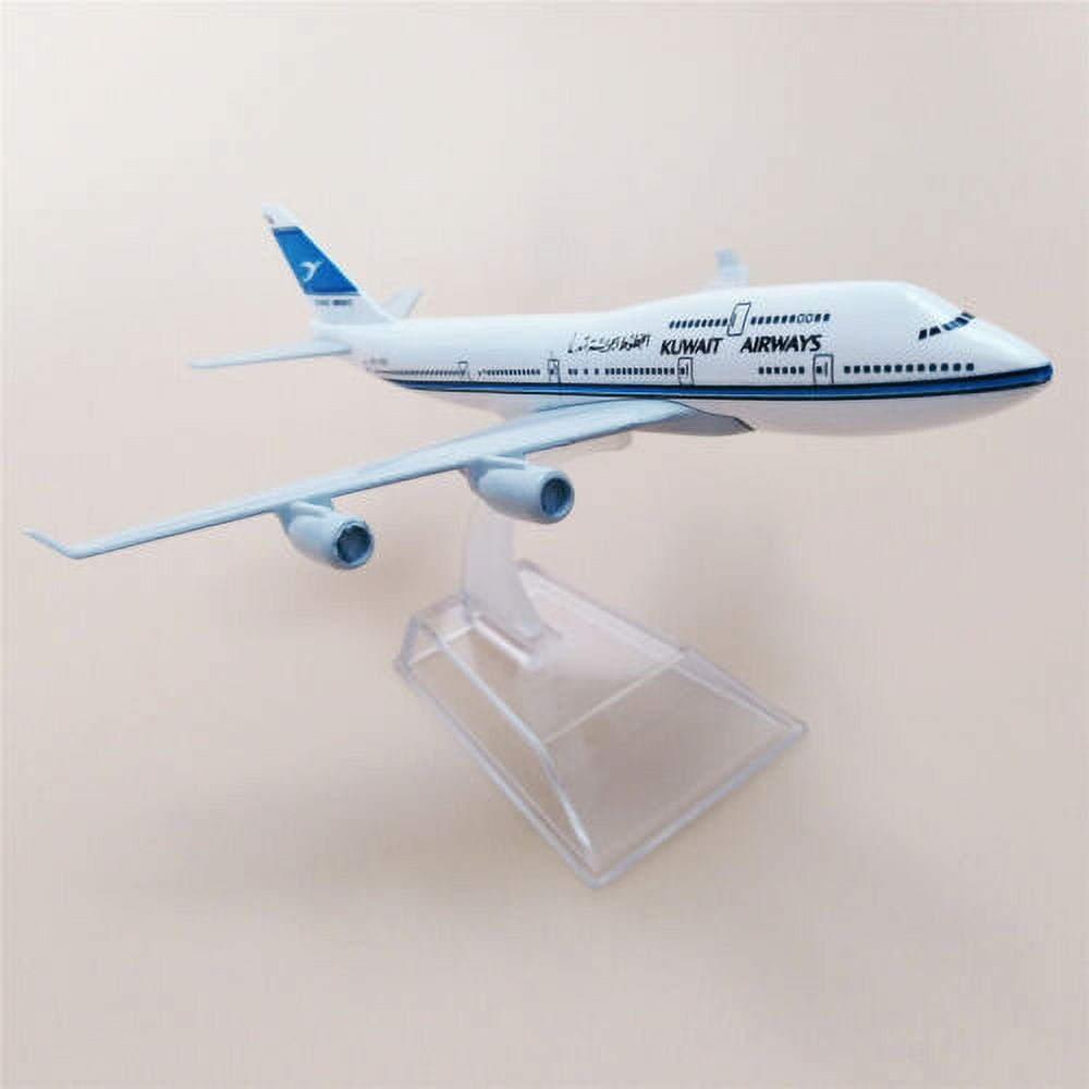 16cm Kuwait Airways Boeing B747-400 Airlines Diecast Airplane Model Plane Alloy