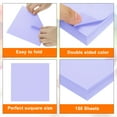 thumbnail image 3 of 150 Sheets Origami Paper Double Sided Color 6x6Inch Scrapbook, Light Purple, 3 of 7