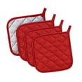thumbnail image 1 of 4 piezas de agarraderas de cocina de felpa, multiusos, prácticas y aislantes. Rojo, 1 of 9