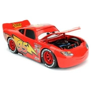 1:24 Scale Metal Die Cast Lightning Mcqueen With Tire Rack By Jada Toys
