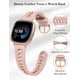 thumbnail image 3 of Correa de reloj Minyee Leather con cadena de metal para Fitbit, 3 of 6