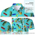 thumbnail image 3 of Fanient mens Hawaiian shirt summer 3D print casual short sleeve button down graphic Aloha dress shirts, 3 of 11