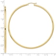 thumbnail image 2 of Auriga Fine Jewelry 10K Yellow Gold 2.5mm Tube Hoop Earrings for Women, 2 of 5