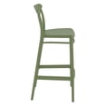 thumbnail image 5 of Compamia Cross Contemporary Resin Indoor Outdoor Bar Stool Olive Green, 5 of 7