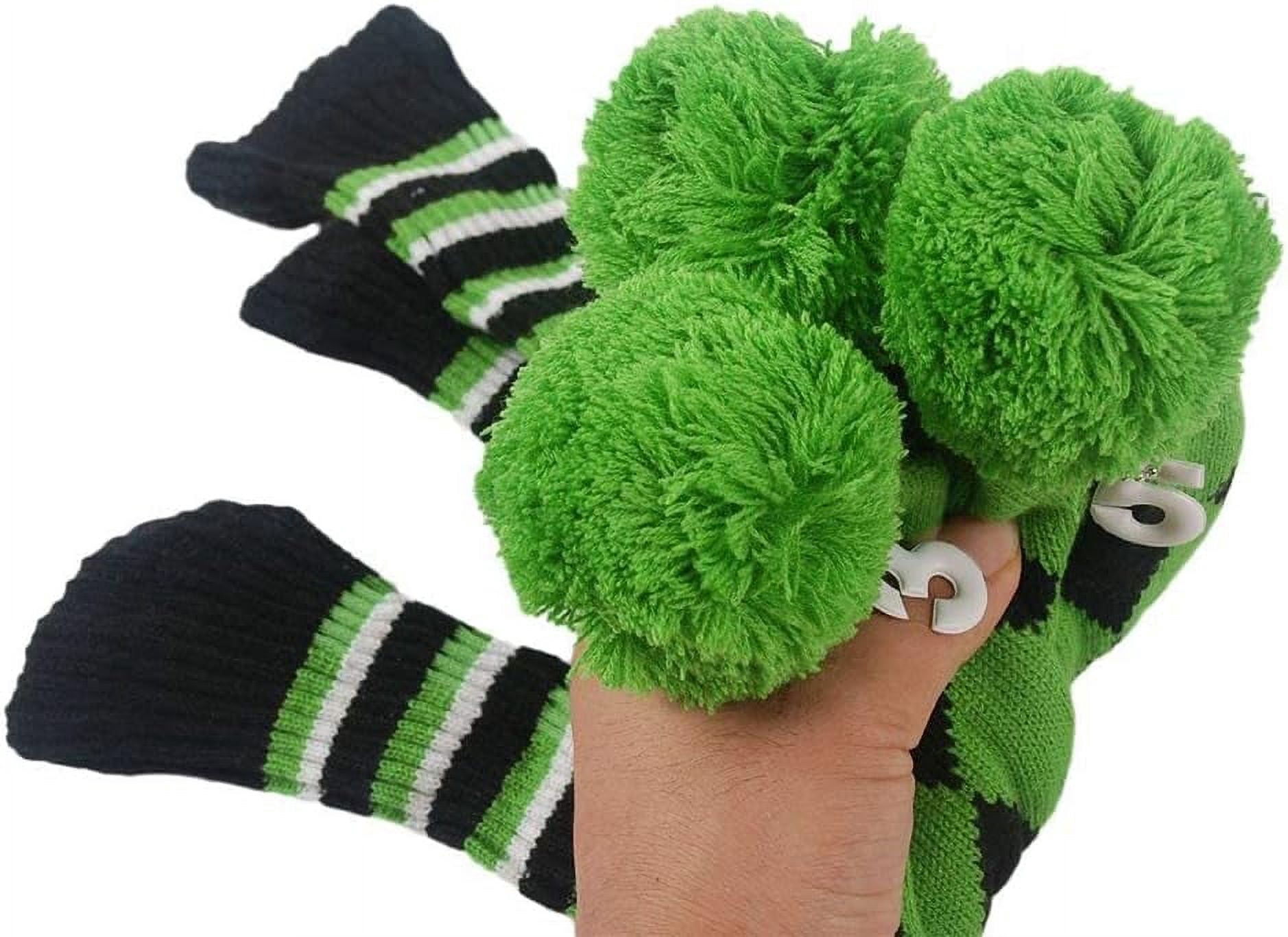 Knitted Golf Club Head Covers for Driver and Fairway Woods Headcovers Set (pack of 3)