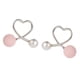 thumbnail image 3 of Pendientes Zulema Stud de oreja de corazón de melocotón, 3 of 8