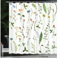 thumbnail image 4 of Ambesonne Colorful Shower Curtain, Flowers s, 69"Wx70"L, Multicolor, 4 of 5