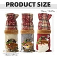 thumbnail image 3 of THLKIF Burlap Christmas Wine Bottle Bags - Santa, Reindeer, Snowman Designs - Reusable Wine Bottle Covers for Xmas, Wedding, Birthday & Holiday Parties, 3 of 9