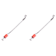 thumbnail image 1 of Alarma Pesca Carpa Wiggler Bobinas Acero Inoxidable Perchas Aparejos () Rojo, 1 of 9
