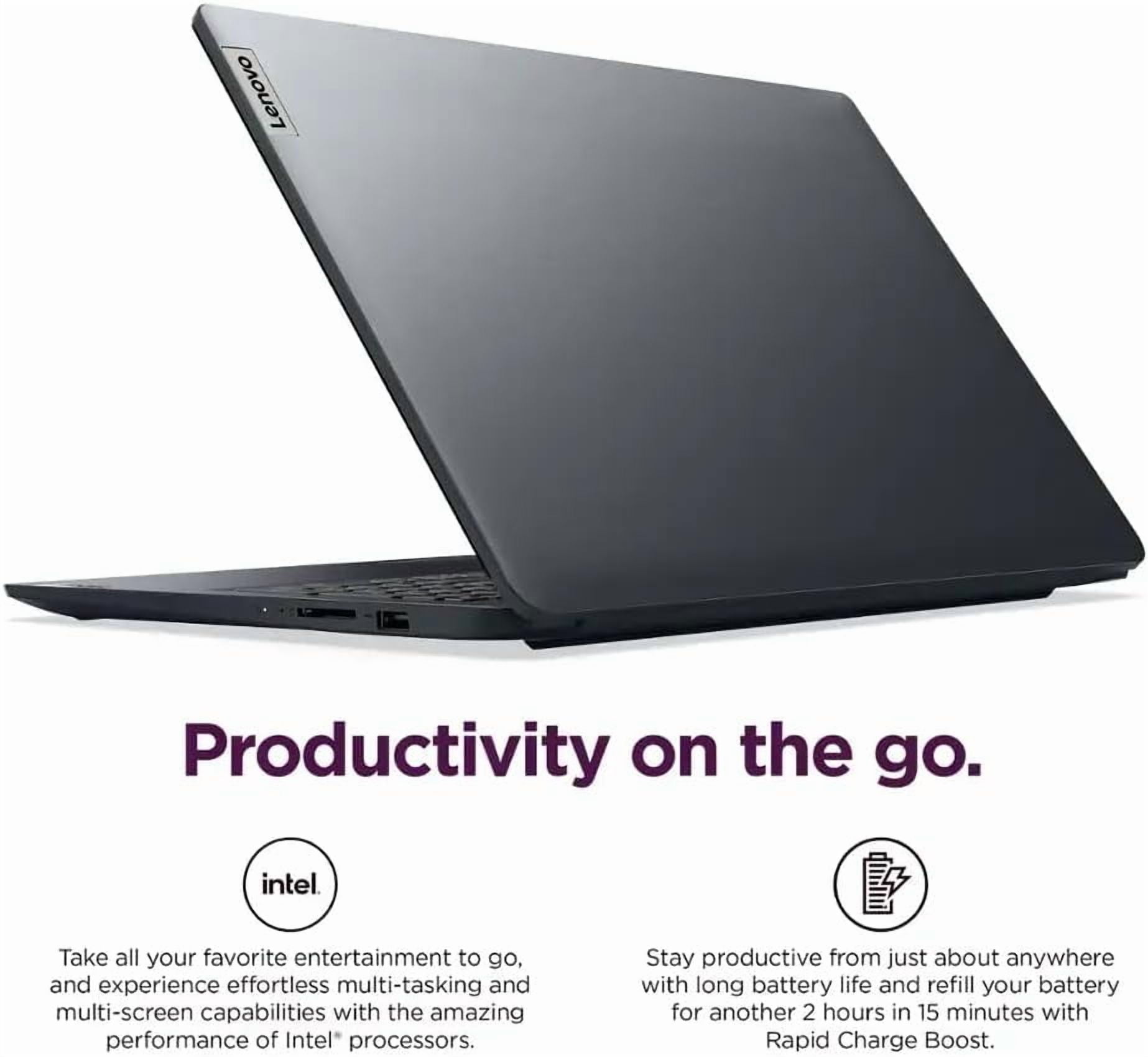 Lenovo Ideapad 1 15.6" HD Laptop, Intel Celeron N4500, 4GB DDR4, 128GB eMMC, W11HS, 1 Year Office 365, Abyss Blue, 82LX00D3US