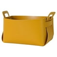 thumbnail image 2 of Cesta de almacenamiento Bearachild Organizador de cuero Amarillo, 2 of 6