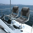 thumbnail image 6 of Luku Boat Seats Low Back, Fold-Down Fishing Boat Chair for Sightseeing Boat, Speedboat, Canoe, 2 Seats, 6 of 7