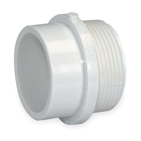 - MUELLER INDUSTRIES Male Fit Adapter,2 In,MNPTxSpigot,PVC 1WKU4