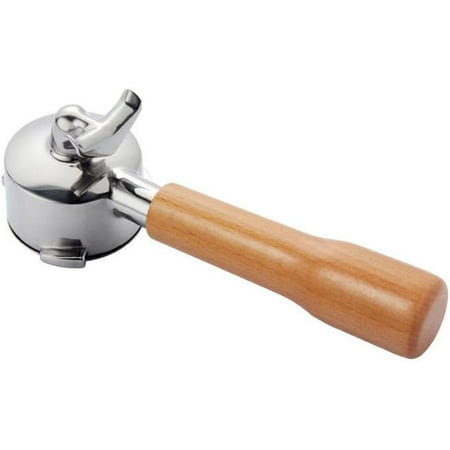 

54mm Espresso Double Spouts Portafilter with 3 Ear Fits 54mm Breville Barista Espresso Series BES870/878/880 Machine-Beech Handle