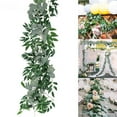 thumbnail image 3 of Artificial Eucalyptus Garland Fake Eucalyptus Leaves Fake Vines Grey Green, 6.5FT, 3 of 7