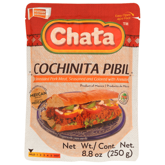 (Pack of 12) Chata Pork Cochinita Meat 8.8 Oz