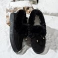 thumbnail image 3 of EKVAHL Women's Winter Orthopedic Boots, Lightweight Slip On Walking Shoes, Faux Fur Lined Snow Boots For Cold Weather Commute Outdoor Black, 3 of 4