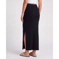 thumbnail image 4 of Real Essentials 3 Pack: Women's Ribbed High Waisted Maxi Skirt with Side Slit - Casual Long Pencil Skirt, 4 of 8