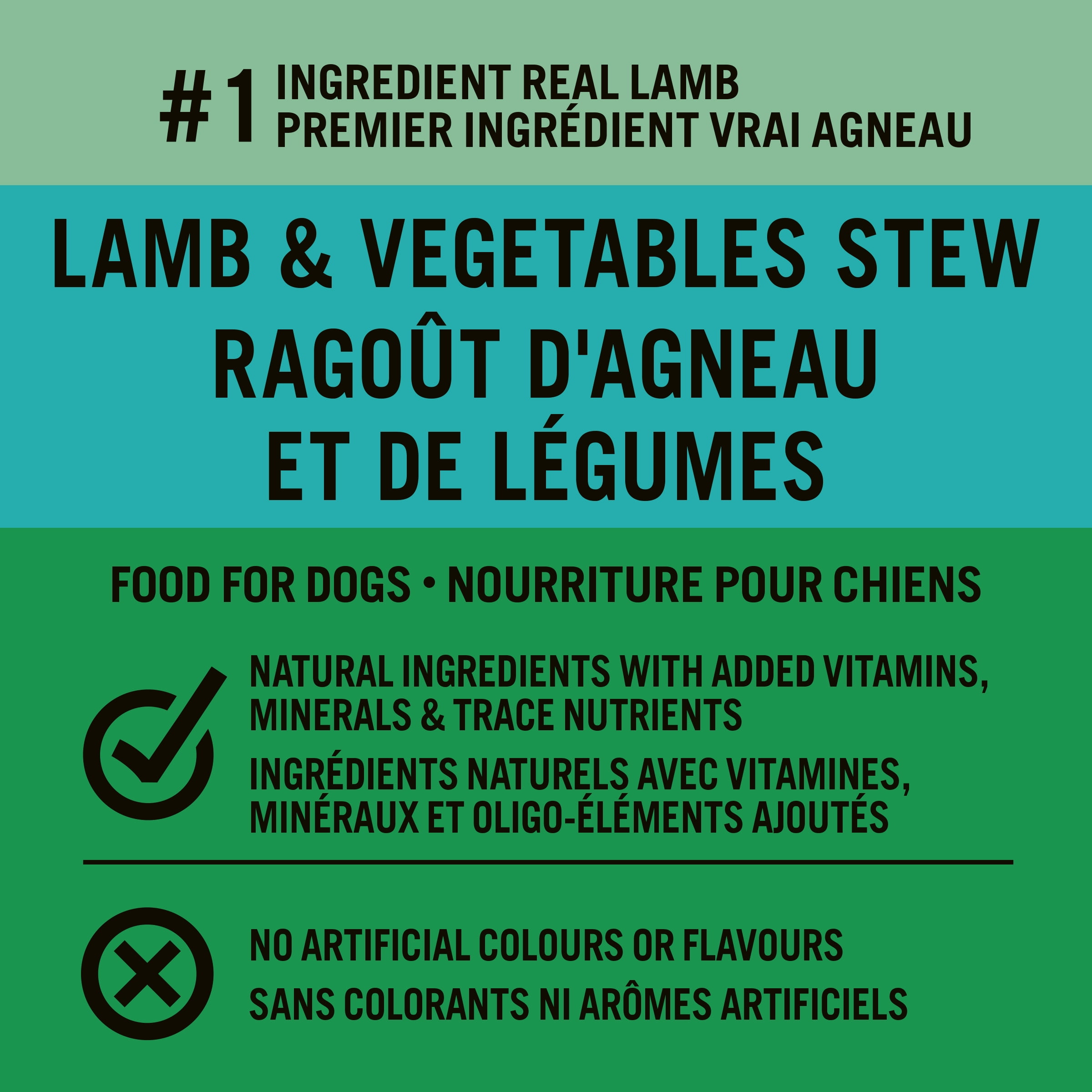 Pure Balance Lamb & Vegetables Stew Tender Cuts in Gravy Wet Dog Food, 354 g Can, PB Lamb & Vegetables - 354 g - Single