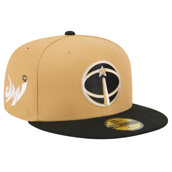 Men's New Era Gold/Black Washington Wizards 2025/26 City Edition 59FIFTY Fitted Hat