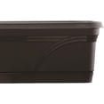 thumbnail image 3 of 36 Inch Rectangular Indoor Outdoor Medallion Hanging Windowsill Garden Box Planter, Black (2 Pack), 3 of 6
