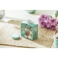 thumbnail image 2 of Grace Teaware Peacock Lotus Garden Green 4.5" Fine Porcelain Jar, 2 of 4