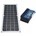 thumbnail image 3 of Panel solar de 10 W con ventilador de escape con controlador de 60 A, puertos USB duales hembra para satélites de avión, barco, RV, 3 of 14