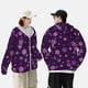 thumbnail image 4 of Fotbe Purple Snow Flakes Chaqueta con Protección Solar UPF 50+ para Hombre y Mujer, Camisa con Capucha y Bolsillos-Medium, 4 of 7