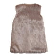 thumbnail image 7 of YDFCWXW Women's Fur Vest Coat Sleeveless Jacket Khaki, XXL, 7 of 7