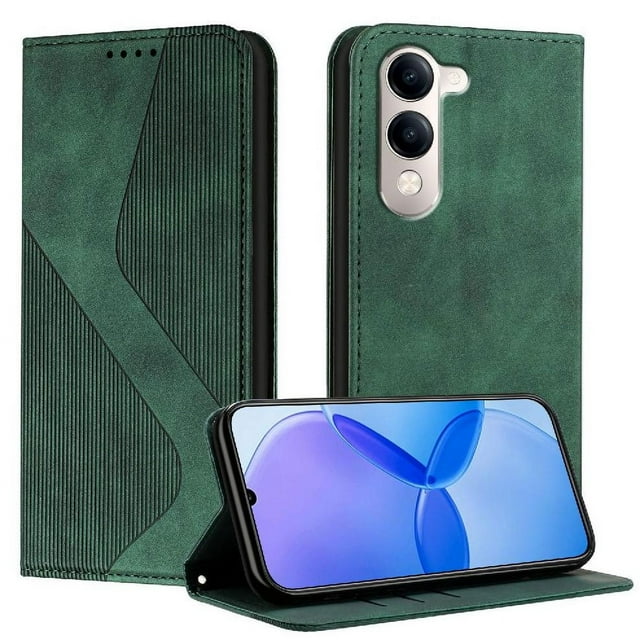 Case for VIVO Y04 5G Card Slots Holder Wallet Kickstand Folio Flip PU Leather Magnetic