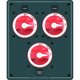 thumbnail image 1 of Panel de gestión de baterías Blue Sea Systems Dual Bank Metal, 1 of 2