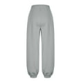 thumbnail image 3 of Women's 2 Piece Outfits Long Sleeve Pullover Tops and Joggers Pants Lounge Sets Fall Winter Tracksuit Sportswear (L, Gray), 3 of 6