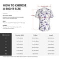 thumbnail image 4 of Goofa Orchids Flowers Pattern Women's Slim-Fit Short-Sleeve V-Neck T-Shirt,Classic-Fit Short-Sleeve V-Neck T-Shirt-XX-Large, 4 of 5