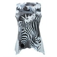 thumbnail image 1 of Zebra Portrait Juniors Tank Top Tunic - Small, 1 of 2