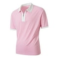 thumbnail image 3 of Chiccall Men's Summer Tops Short Sleeve Zip-up Shirts Casual Performance Tee Shirts, 3 of 6