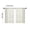 Beige, variant on COM1950s Semi-Sheer Room Divider Curtains, 2-Pack Linen Feel Window Treatment for Kitchen, Light Filtering Valance for Bathroom Bedroom, 25 X 31 Inches