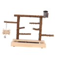 thumbnail image 3 of Parque de juegos para loros, soporte de juego para pájaros, percha de madera para loros, gimnasio de juegos para pájaros, corral para cacatúas,, 3 of 9