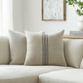 thumbnail image 5 of Livabliss x Becki Owens Brett Modern Accent Pillow, 20"L x 20"W, Light Brown/Black, 5 of 5
