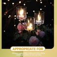 Axio 1 Set Glass Candle Holders Tall Candle Holders Wedding Table