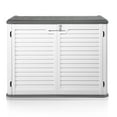 thumbnail image 2 of Zimtown 260 Gal Outdoor Storage Deck Box HDPE Plastic White for Patio,Garden,Backyard,Living Room,Swimming Pool, 2 of 10