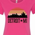 thumbnail image 4 of Inktastic Detroit Michigan Skyline Retro Women's T-Shirt, 4 of 5