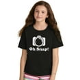 thumbnail image 3 of Oh Snap Camera Snapshot Cute Hobby Crewneck T Shirts Boy Girl Teen Brisco Brands L, 3 of 6