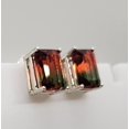 thumbnail image 5 of 3.5ct Watermelon Tourmaline Sterling Silver Earrings, 5 of 8