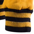 thumbnail image 4 of Mens Button Hooded Baseball Single Uniform Coat Rib Sleeve Spliced Jacket With Pockets, 4 of 7